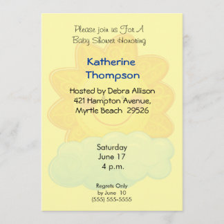 Invitation Baby shower Sunshine
