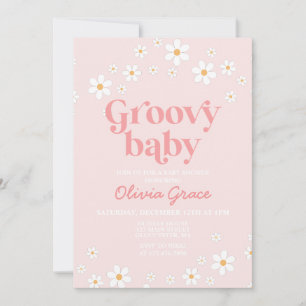 Invitation Baby shower Super Daisy Rose