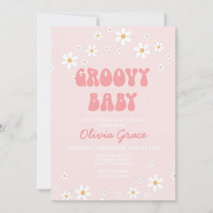 Invitation Baby shower Super Daisy Rose