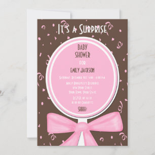 Invitation Baby shower surprise rose