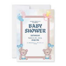 Invitation Baby shower | Sweet Pastel Design