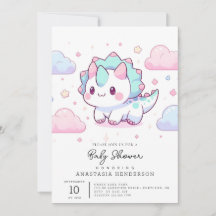 Baby shower Sweet Pastel Dinosaur