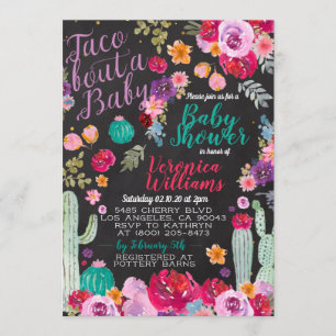 Invitation Baby shower Taco Bout Love