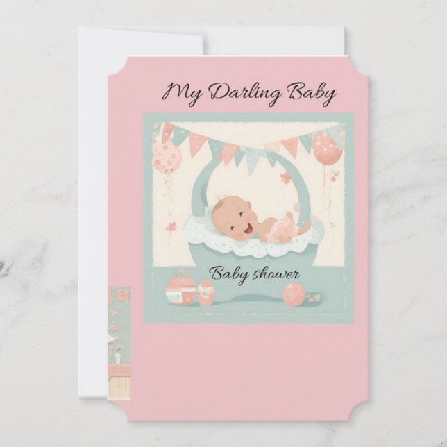 Invitation baby shower tarjeta (Devant)