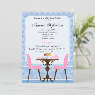 Invitation Baby shower Tea Party