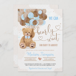 Invitation Baby shower Teddy Bear