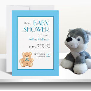 Invitation Baby shower Teddy Bear
