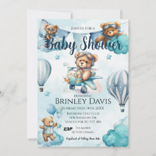 Invitation Baby shower Teddy Bear