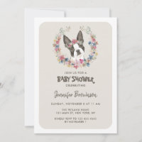 Baby shower Terrier de Boston