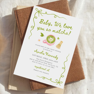 Invitation Baby Shower Thé Vert Matcha On T'adore