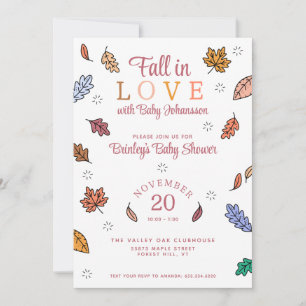 Invitation Baby Shower Tombez Amoureux