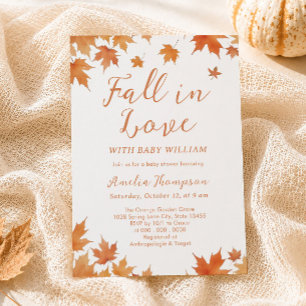 Invitation Baby Shower Tombez Amoureux