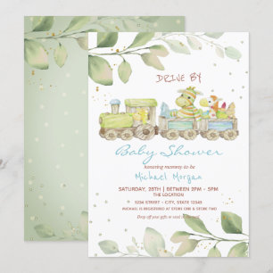 Invitation Baby Shower Train Jouet qui Passe