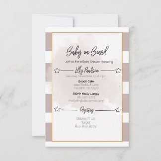 Invitation Baby shower trié