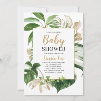 Invitation Baby shower tropical