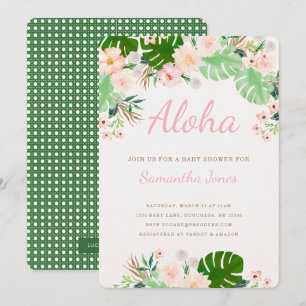 Invitation Baby shower tropical