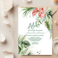 Baby shower tropical à fleurs Aloha