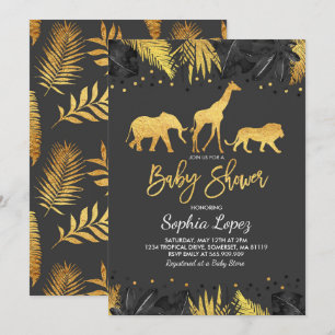 Invitation Baby shower tropical d'invitation de baby shower