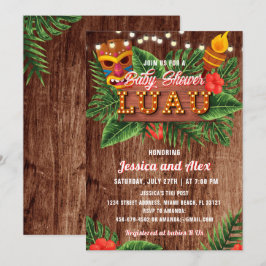 Invitation Baby shower Tropical Luau