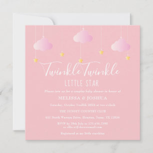 Invitation Baby shower Twinkle Little Star Couples