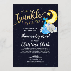 Invitation Baby shower Twinkle par Mail Baby Boy