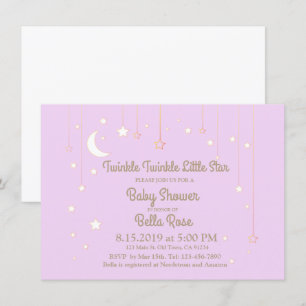 Invitation Baby shower Twinkle Twinkle Little Star