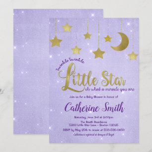 Invitation Baby shower Twinkle Twinkle Little Star