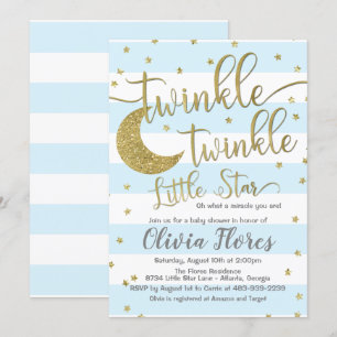 Invitation Baby shower Twinkle Twinkle Little Star