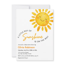 Baby Shower Un Petit Rayon de Soleil