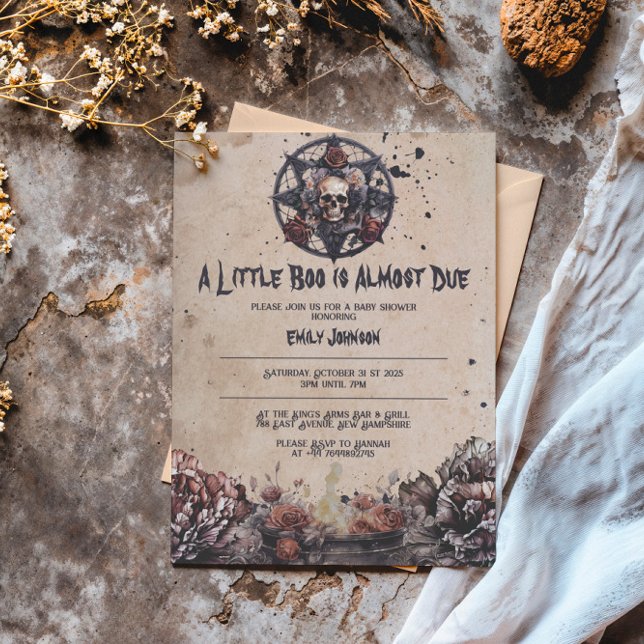 Invitation Baby shower unique Nocturne bébé (Créateur téléchargé)