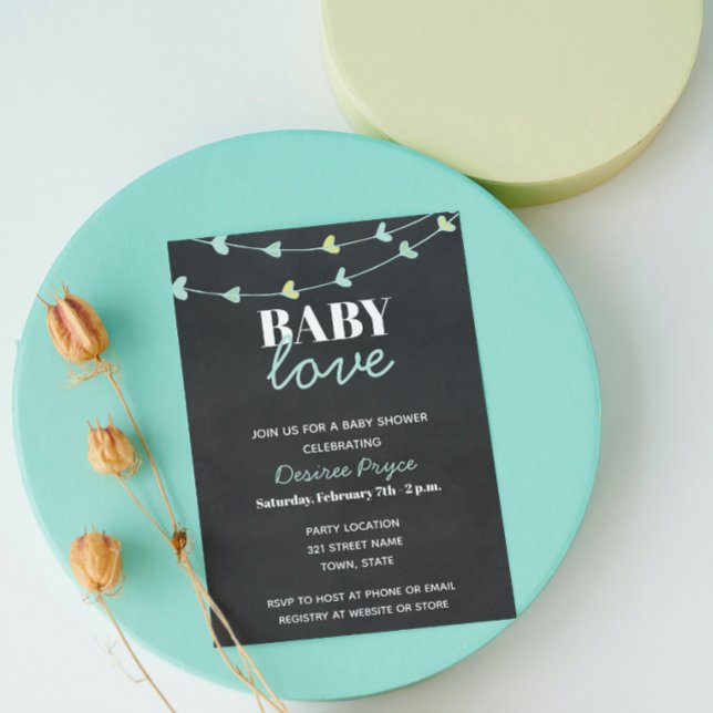 Invitation Baby shower Valentine (Créateur téléchargé)