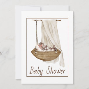 Invitation Baby shower vintage