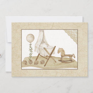 Invitation Baby shower vintage