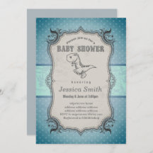 BABY SHOWER vintage - dinosaure