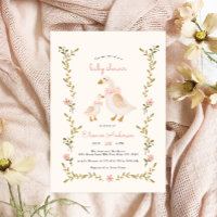Baby shower vintage pour fille rose