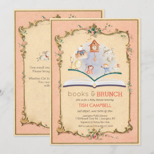 Invitation Baby shower vintage Storybook