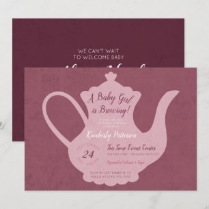 Invitation Baby shower Vintage Tea Party