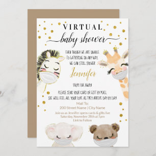 Invitation Baby shower virtuel