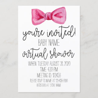 Invitation Baby shower virtuel