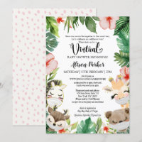 Baby shower virtuel | Amis Masqués de Safari Jungl