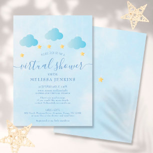 Invitation Baby Shower Virtuel En Ligne À Distance Par La Pos