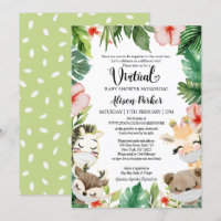 Baby shower Virtuel Genre Neutre Safari amis