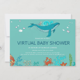 Invitation Baby shower virtuel Ocean Party