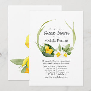 Invitation Baby-Shower Virtuel pour un Petit Caneton de Print