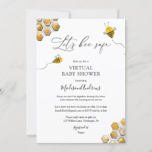Invitation Baby shower virtuel sans risque