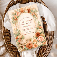 Baby Shower Western Boho Floral