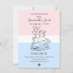 Invitation Baby shower Whimsical Bébé Pastels