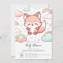 Baby shower Whimsical Fox
