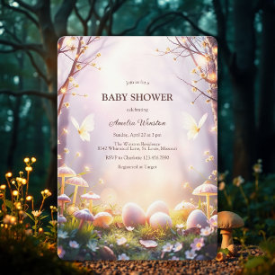 Invitation Baby shower Whimsical OEufs de Pâques Enchanted