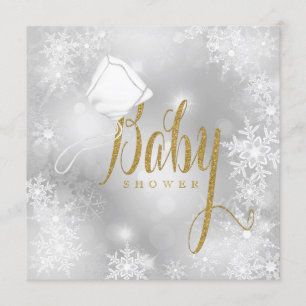 Invitation Baby shower Winter Wonderland